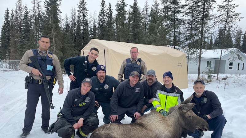 In this image provided by Central Emergency Services for the Kenai Peninsula Borough,...