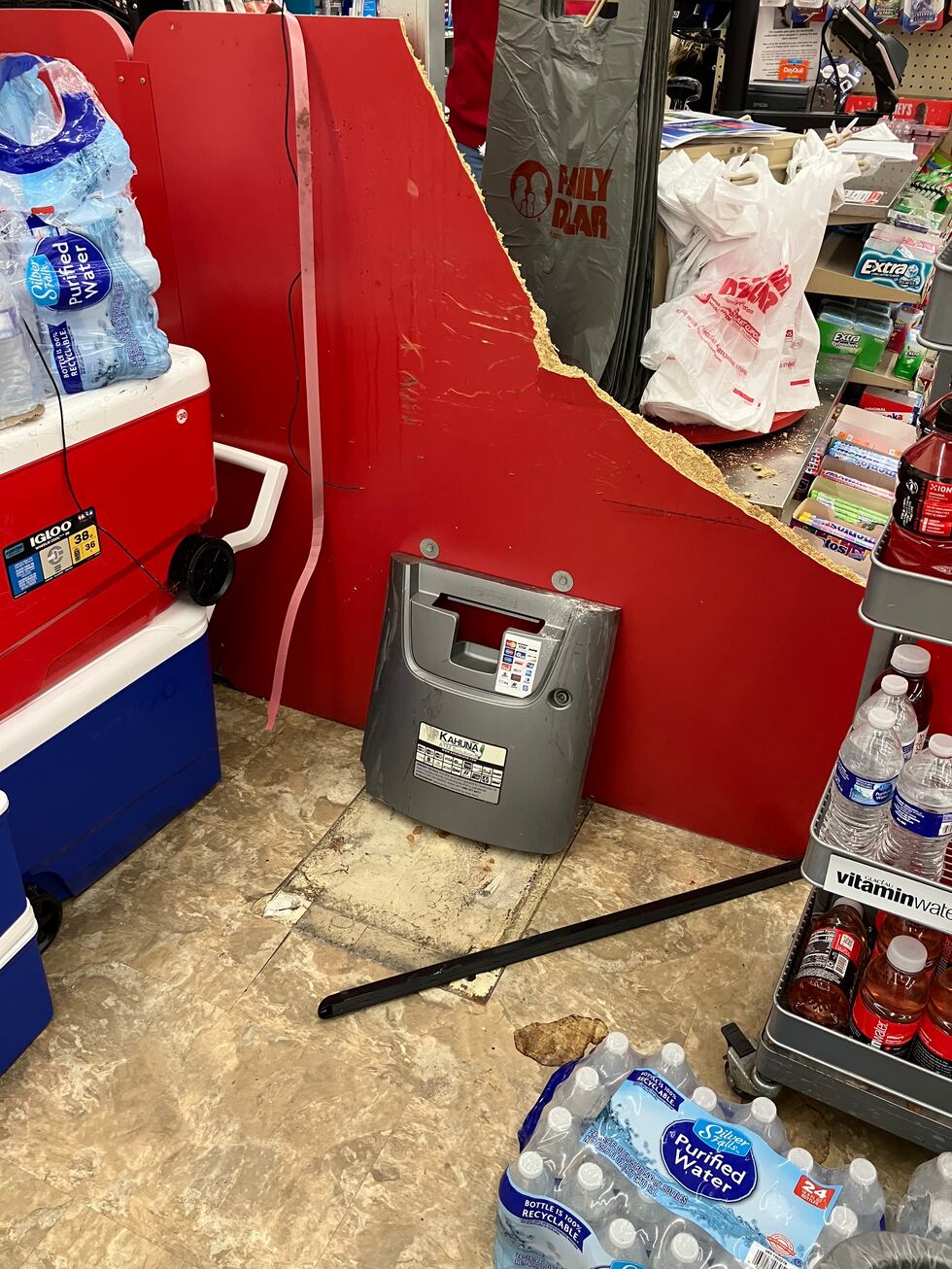 An ATM machine was stolen from a Family Dollar on West Florissant Road Tuesday morning.