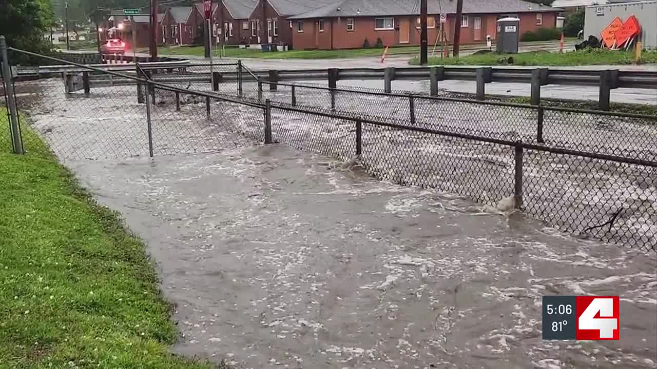 Affton residents cleanup after water overflows from storm drain, into their basement - Vimarsana News