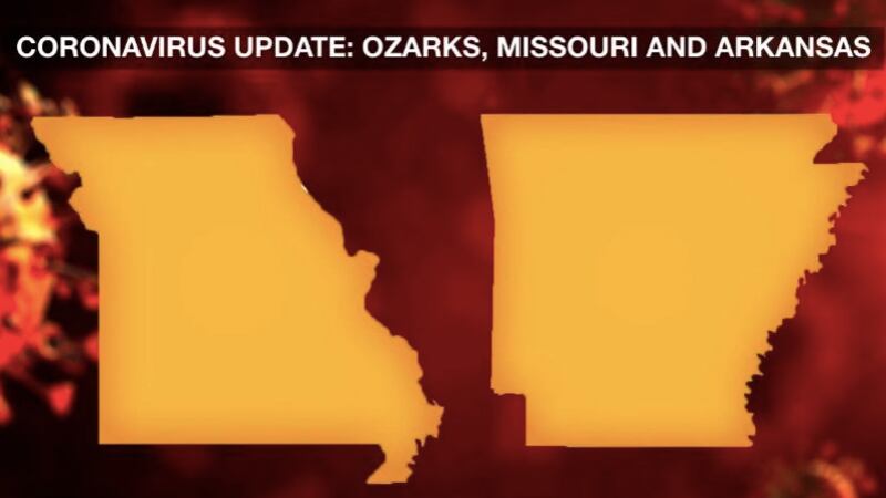 Here's a breakdown of cases in both states and the Ozarks.