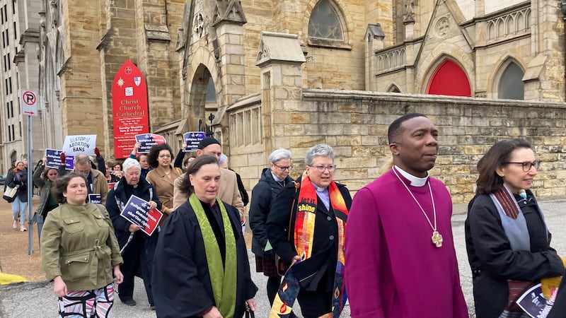 Clergy who filed suit seeking to overturn Missouri’s abortion law and other opponents of the...